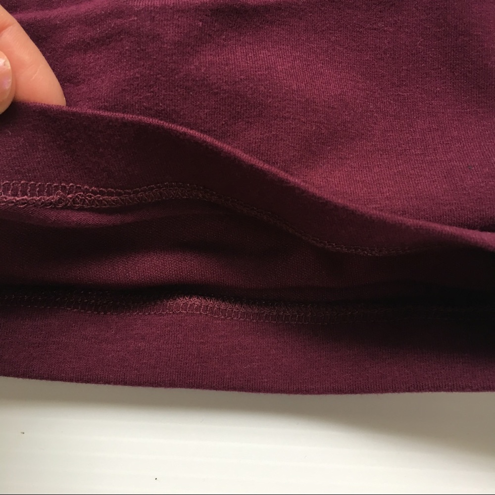 NWOT Wine Strappy Criss Cross Caged Bra Crop Top - Picture 6 of 7